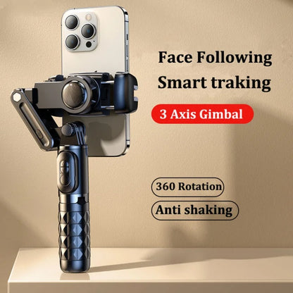 360° Rotating Gimbal Smartphone Stabilizer With Facial Tracking