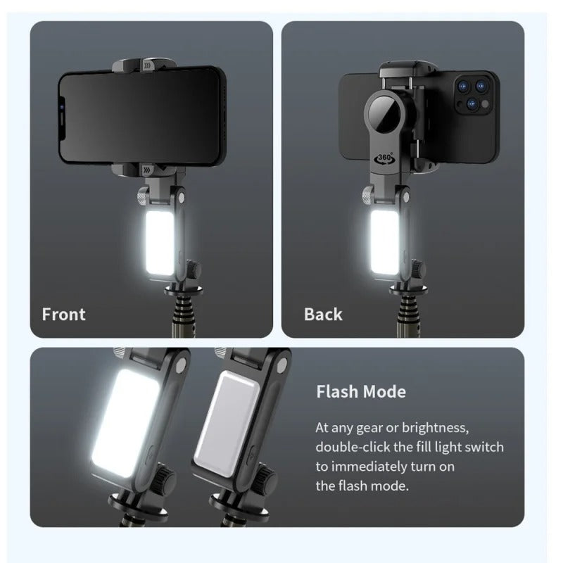 360° Rotating Gimbal Smartphone Stabilizer With Facial Tracking