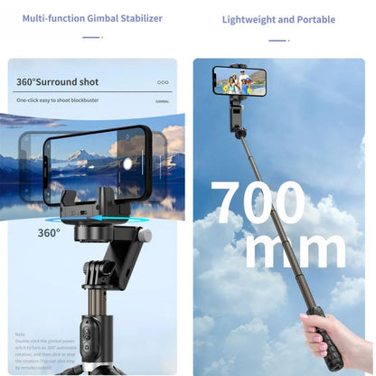 360° Rotating Gimbal Smartphone Stabilizer With Facial Tracking